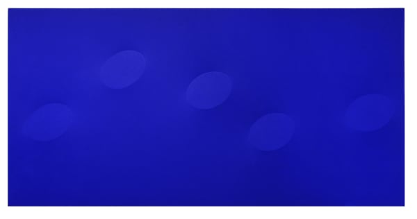 Turi Simeti, 5 ovali blu, 2018