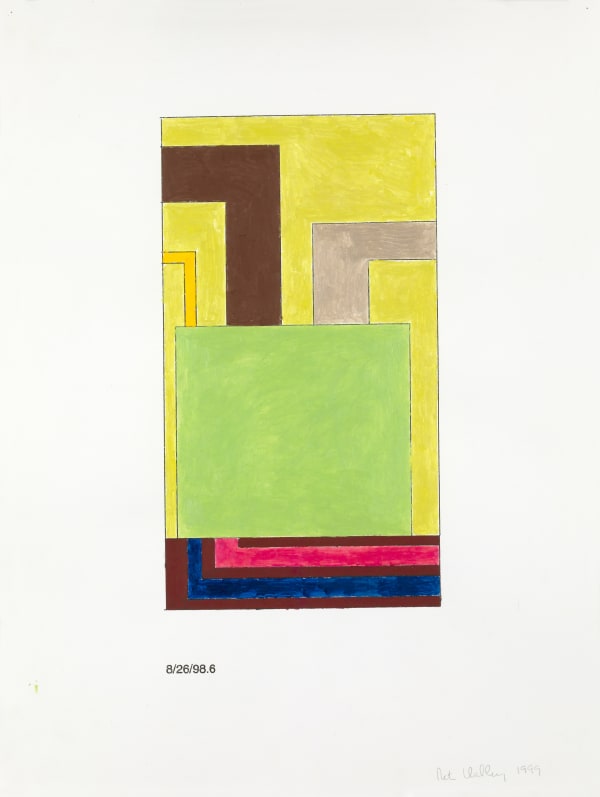 Peter Halley, Untitled (Green cell), 1999