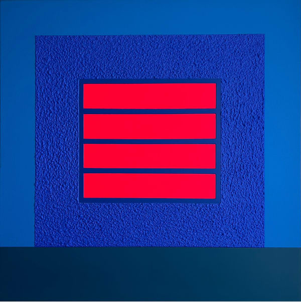 Peter Halley, Blue prison , 2014