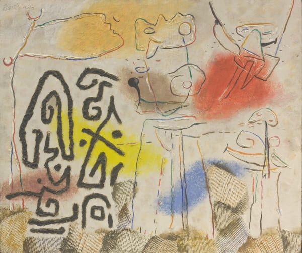 WILLI BAUMEISTER, Bild mit farbigen Zonen, 1946