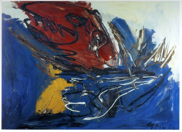 KAREL APPEL, Shark in the high sea, 1960