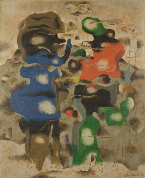 WILLI BAUMEISTER, Eidos mit zwei Figuren, 1940