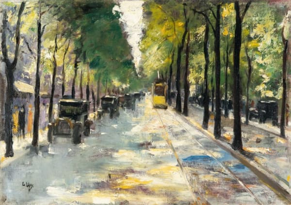 LESSER URY, Berliner Straße im Sonnenschein (Allee im Tiergarten), ca. 1920