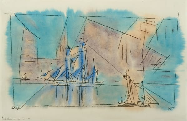 LYONEL FEININGER, Blue Marine, 1943