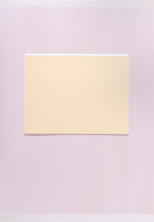 IMI KNOEBEL Drunter und Drüber Z40, 2007 acrylic on Alu-Dibond with collaged plastic foil 106,6 x 76 cm 41 3/4 x 29 7/8 in