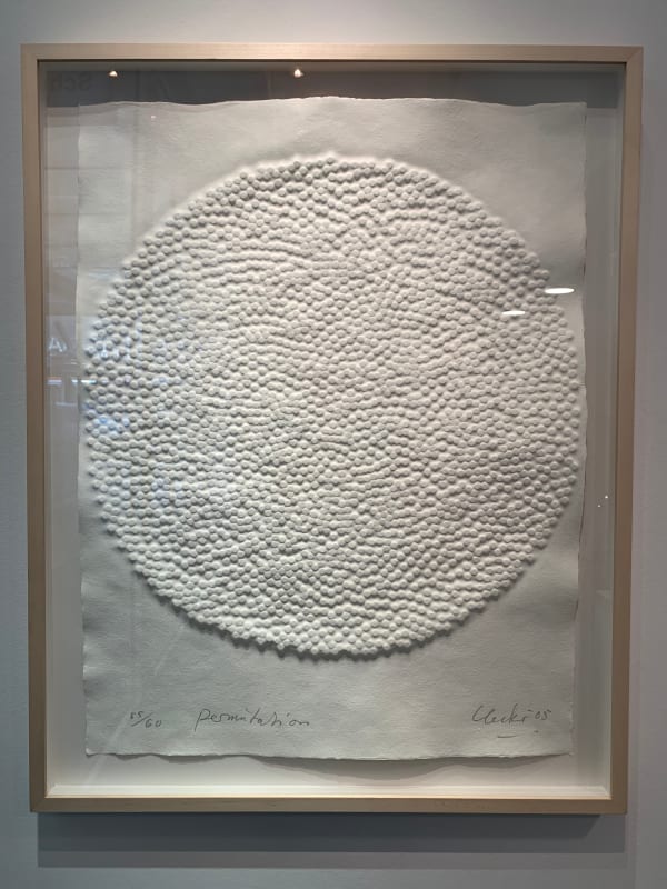 GÜNTHER UECKER Permutation, 2005 Embossed print on thick handmade paper 84 x 64 cm 33 1/8 x 25 1/4 in Edition of 60