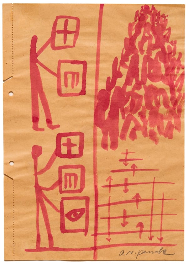 A. R. PENCK Untitled, ca. 1960 Ink on paper 29,2 x 21 cm 11 3/8 x 8 1/4 in