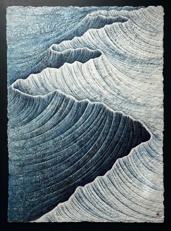 Lee Hyun-Joung Chemin Bleu 130 x 100 x 3.5 cm