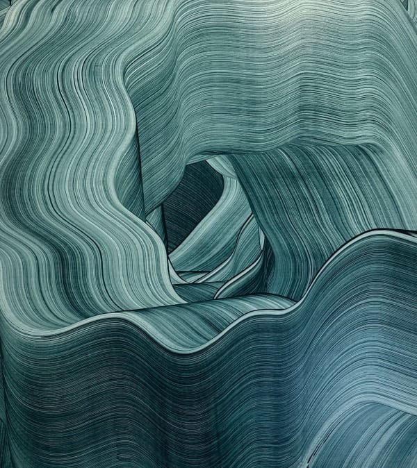 Nikodem Szpunar, Untitled Blue Green 2024