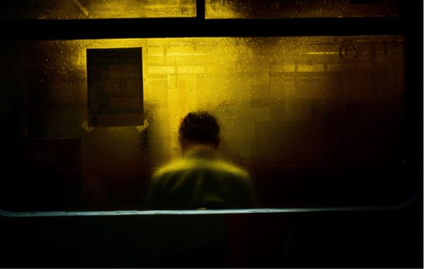 Yasuhiro Ogawa, Man in Yellow Light, Nagasaki,Japan, 2019