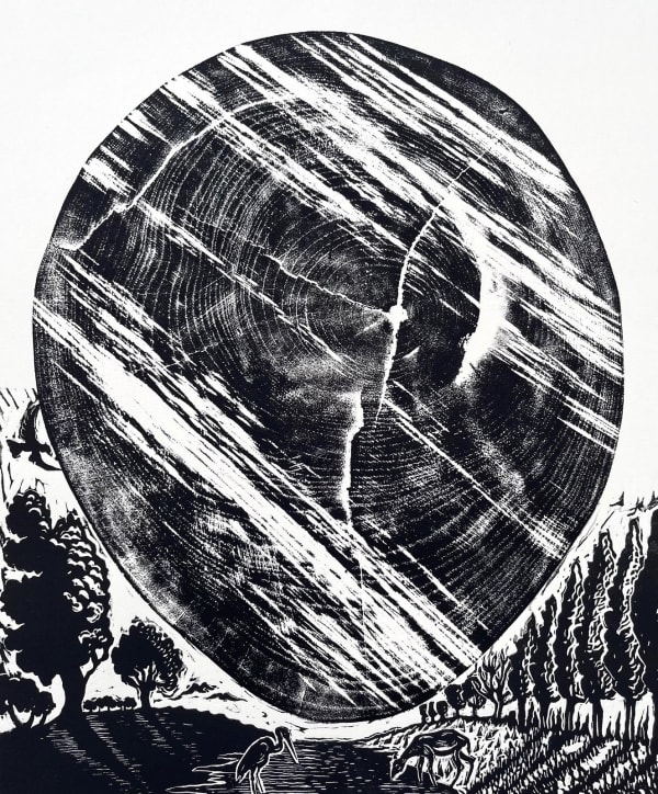 Do Trees Have Legal Standing?, 2021 Woodcut and linocut on cream Okawara Japanese paper 11 7/8 x 10 1/4 in (30.2 x 26 cm) Edition of 50 plus 5 AP Series: Ecocide