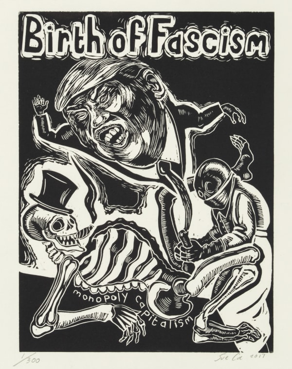 Sue Coe, Birth of Fascism, 2017