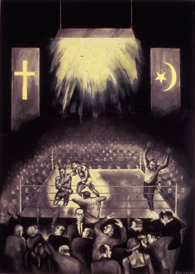 Cassius Clay, 1985 Graphite and gouache on white Strathmore Bristol board 30 x 22 in (76.2 x 55.9 cm) Series: Malcolm X