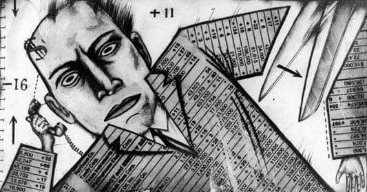 Wall Street, 1981 Graphite and collage on white Strathmore Bristol board 7 1/2 x 11 1/8 in (19 x 28.3 cm)