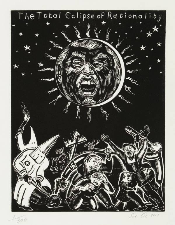 Sue Coe, Total Eclipse of Rationality, 2017