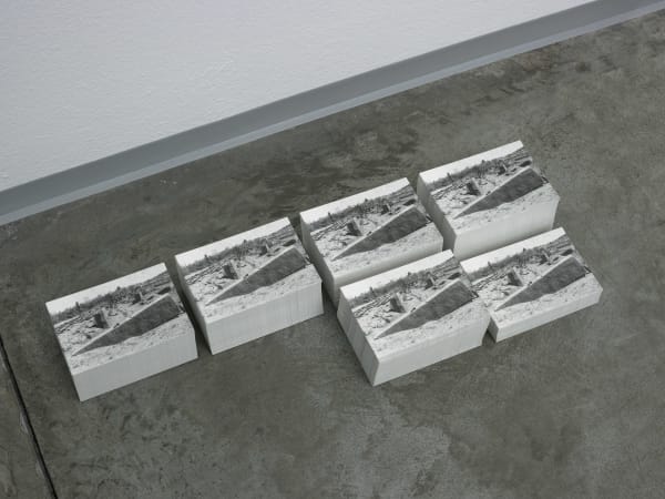 Michael Müller Großer Stein (klein), 2013 Heliopolis (Balabak) , postcards , ink on paper