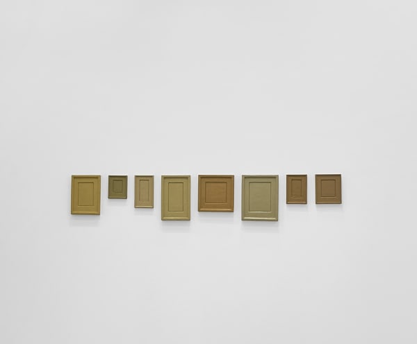 Allan McCollum, Collection of Eight Plaster Surrogates, Mold: 1982, Cast: 1993, Painted: 2013