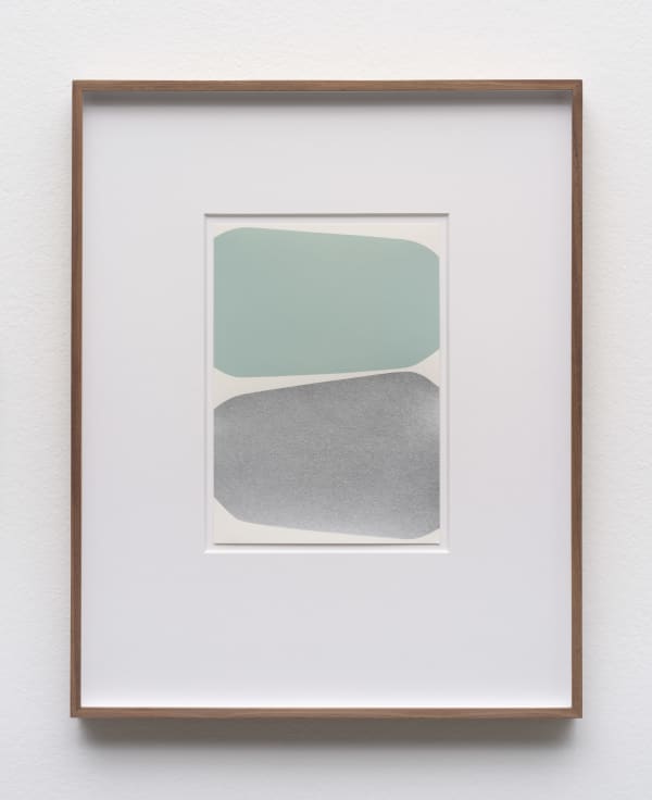 Albrecht Schnider Ohne Titel, 2023 Spraypaint on paper Paper size: 21 x 14.8 cm | 8 1/4 x 5 7/8 in Framed dimensions: 41.3 x 33 x 3.5 cm | 16 1/4 x 13 x 1 3/8 in