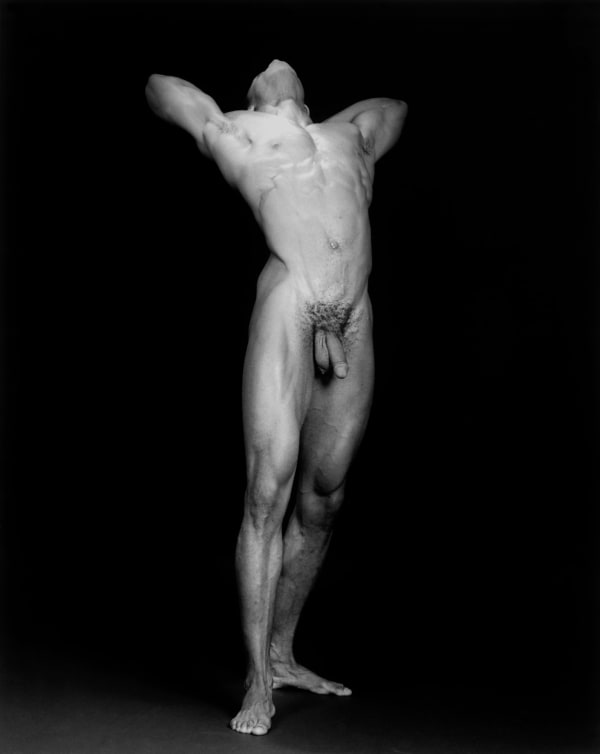 Robert Mapplethorpe Thomas, 1986 Silver gelatin print Image size: 58.9 x 49 cm | 23 1/4 x 19 1/4 in Paper size: 61 x 50.8 cm | 24 x 20 in Framed dimensions: 83.8 x 71.3 x 2.8 cm | 33 x 28 1/8 x 1 1/8 in Edition 8/10