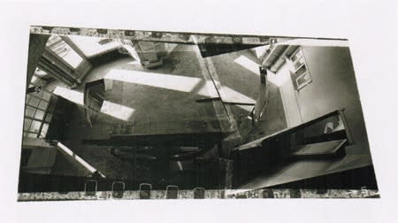 Gordon Matta-Clark Office Baroque, 1977 Black and white ABS rapid prototyped joints photograph 71 x 125 cm 27 15/16 x 49 3/16 ins
