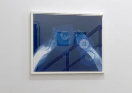 Christian Marclay Untitled, 2004 Monoprint , acrylic paint on paper 51 x 61 cm 20 1/16 x 24 1/16 ins