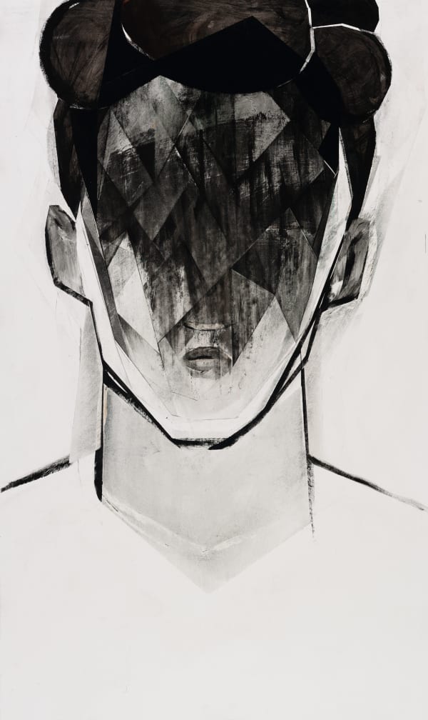 Iris Schomaker untitled, 2024 watercolor and oil on paper 104.5 x 62 cm / 41 1/8 x 24 3/8 in