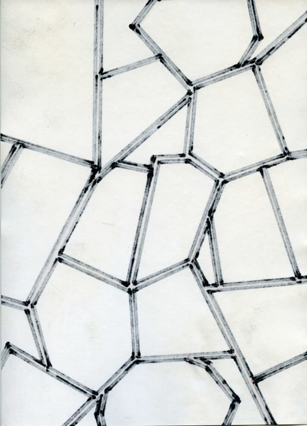 Richard Deacon Inside Out # 3, 2013 marker pen on paper 28.8 x 20.7 cm 11 5/16 x 8 2/16 ins