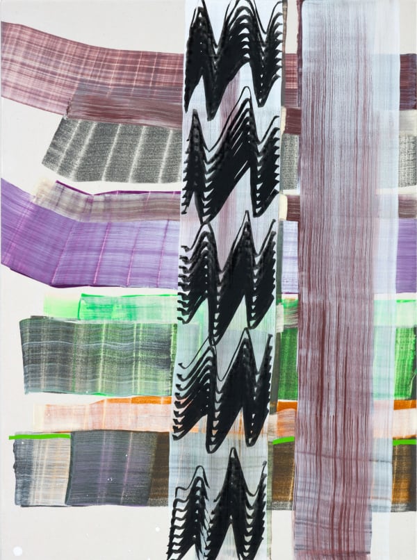 Juan Uslé Cortavientos, 2010 Vinyl , dispersion and dry pigment pigment on canvas mounted on wood 56 x 41 cm 22 1/16 x 16 2/16 ins