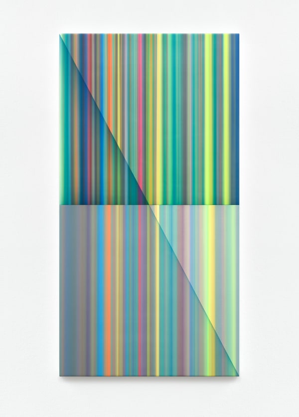 Jonas Weichsel Interstellar Painting 20, 2022 Acrylic on canvas 110 x 58 x 2.5 cm 43 1/4 x 22 7/8 x 1 in