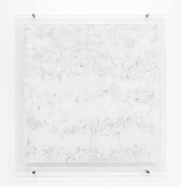 Paula Doepfner YOU and ME (Atemzüge eines Sommertags), 2016-2017 ink on Gampi paper 231 x 220 cm 90 15/16 x 86 9/16 ins