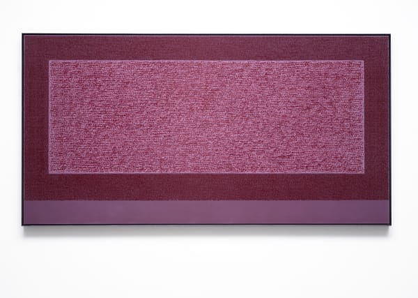 Idris Khan A thought adds its drop, 2025 Oil based ink on gesso, on aluminium 103 x 200 cm | 40 1/2 x 78 3/4 in framed size: 105.2 x 202.2 x 6.2 cm | 41 3/8 x 79 5/8 x 3 in