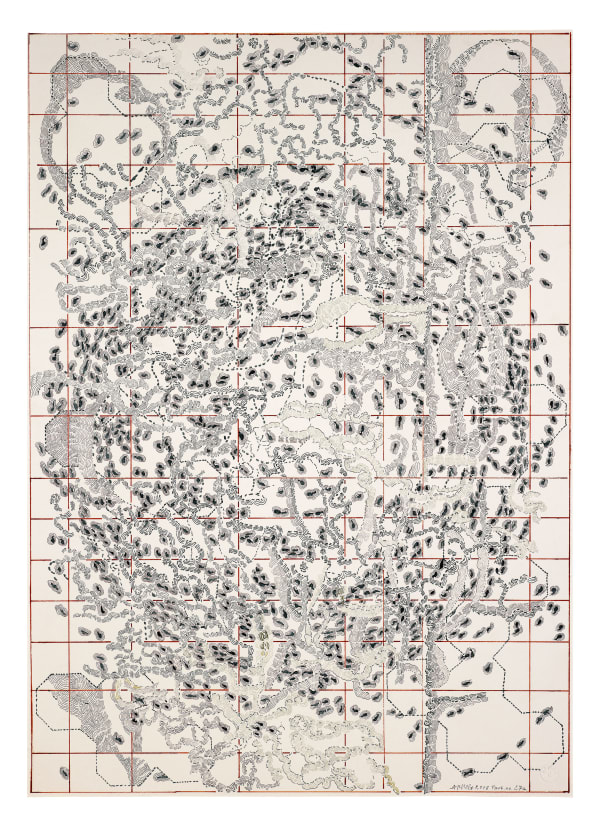 Dieter Appelt Partitur No. 27a, 2018 ink on paper 63 x 44 cm 24 12/16 x 17 5/16 ins