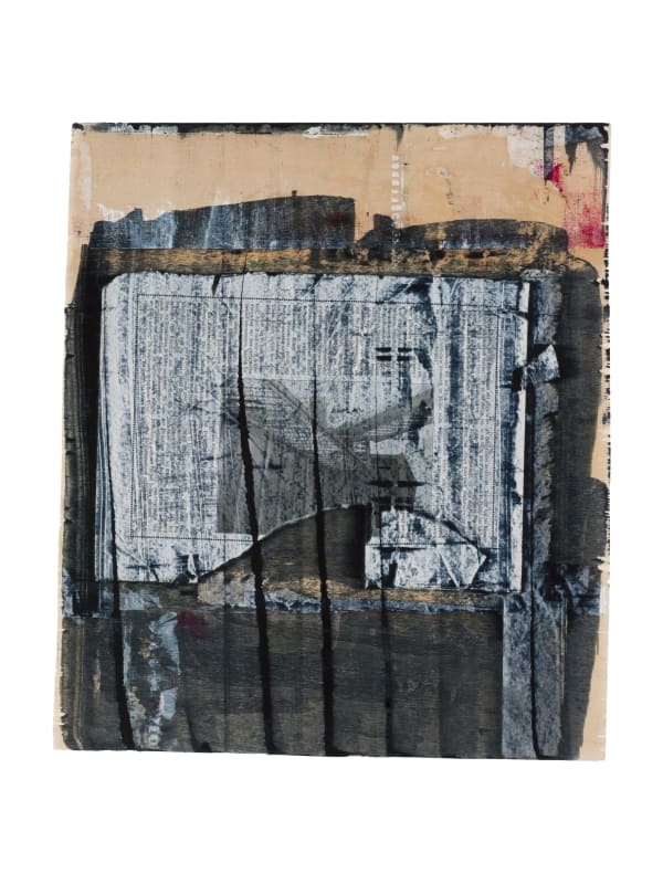 Danilo Dueñas Church or door, 2013 collage on painted wood 45.8 x 39.7 cm 18 1/16 x 15 10/16 ins