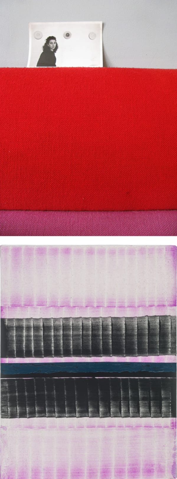 Juan Uslé Two Times Broadway, NY, 2010 - Xerea, Benissa, 2018, 2010/2018 2 parts work , pigmented ink , Photo Rag Ultrasmooth 305g Hahnemühle , vinyl dispersion and pigments on canvas 2 of 2 + 1 AP