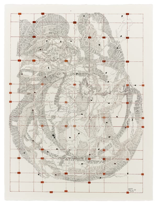 Dieter Appelt Partitur No. 49, 2018 ink on paper 66 x 50 cm 25 15/16 x 19 10/16 ins