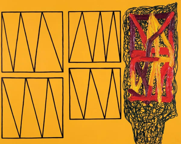 Jonathan Lasker Permanent Expressions, 1991 oil on linen 121.92 x 152.4 cm 48 x 60 ins