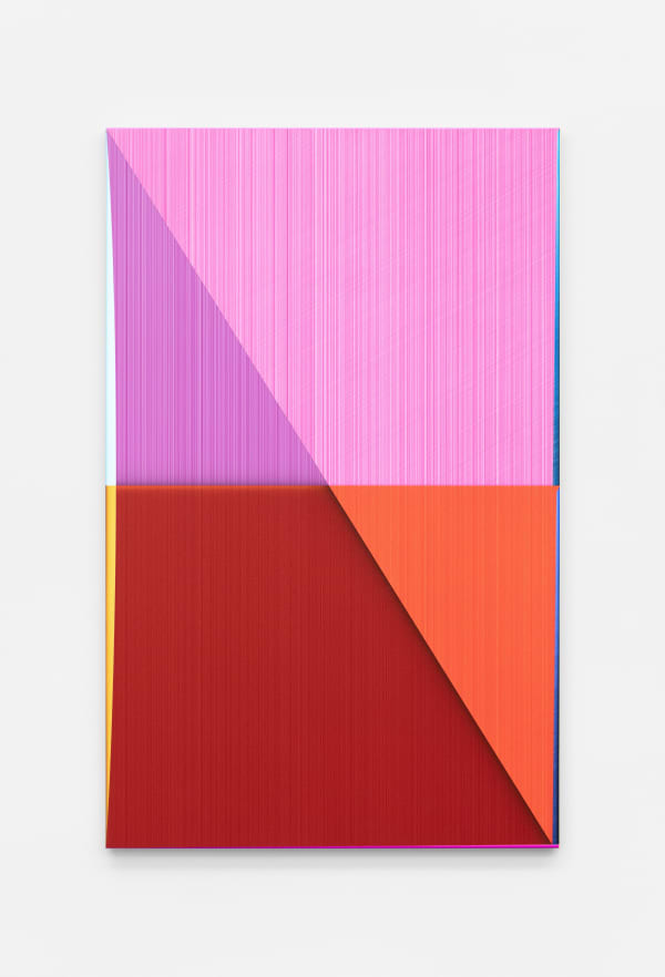 Jonas Weichsel Tc Dia (C) Kobalt Violet_Scarlet, 2025 Oil and acrylic on canvas 71 x 45 cm 28 x 17 3/4 in