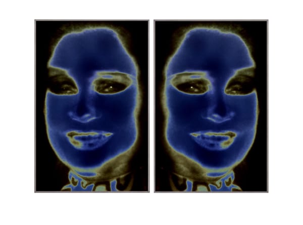 Katharina Sieverding, Transformer-Solarisation 3 A/B, 1973