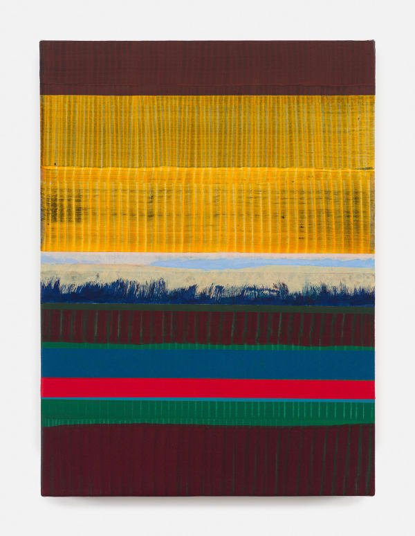 Juan Uslé Trigal y junquera, 2025 Vinyl dispersion and dry pigment on canvas 56 x 41 cm 22 x 16 1/8 in