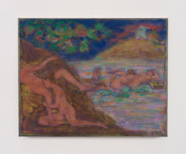 Cosima zu Knyphausen Cotidianidad y celebración, 2019-2024 Pastel, vinyl paint and oil on linen 32 x 40 cm 12 5/8 x 15 3/4 in