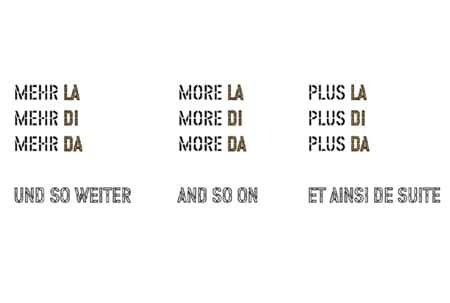 Lawrence Weiner LA DI DA, 2005 Computer cut vinyl letters