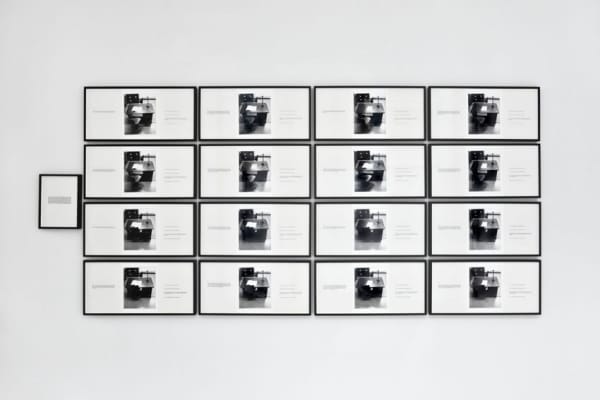 Victor Burgin Performative Narrative, 1971 17 parts work