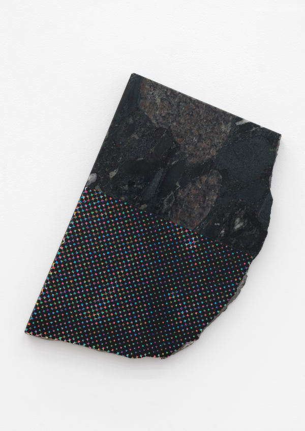 Pieter Vermeersch untitled, 2025 silkscreen print on marble stone 26 x 17.2 x 2 cm 10 1/4 x 6 3/4 x 3/4 in