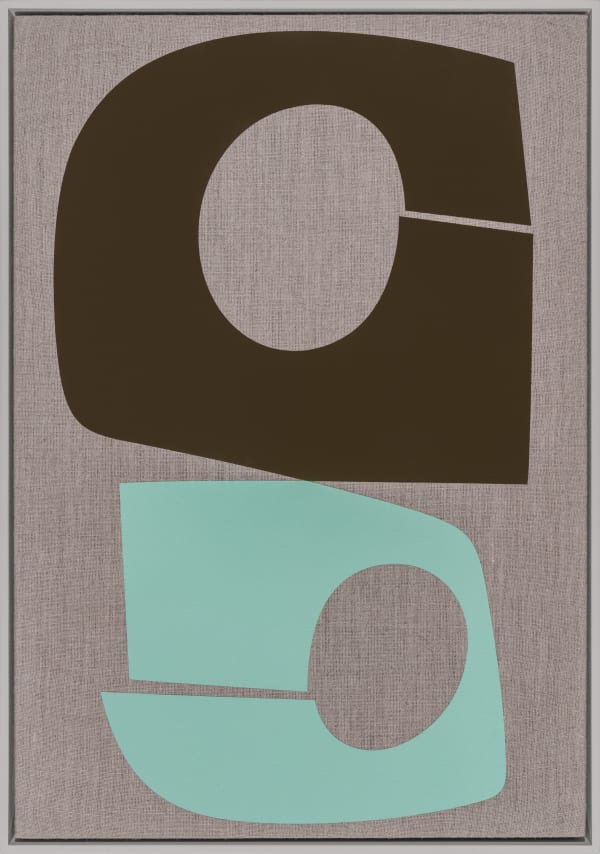 Albrecht Schnider Ohne Titel, 2020 Acrylic lacquer on raw canvas 37 x 26 cm | 14 5/8 x 10 1/4 in Framed dimensions: 38.5 x 27.5 x 4.5 cm | 15 1/8 x 10 7/8 x 1 3/4 in