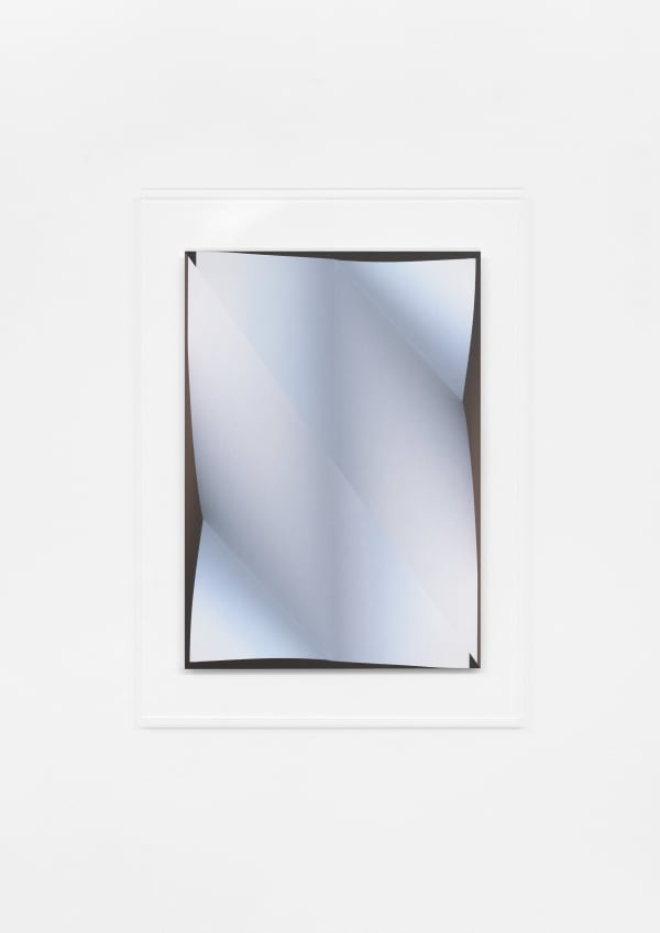 Jonas Weichsel Glass Penny, 2019 Acrylic primer and UV print on non-reflecting glass 47 x 33 x 0.8 cm 18 1/2 x 13 x 1/4 in Edition of 5 plus 1 AP