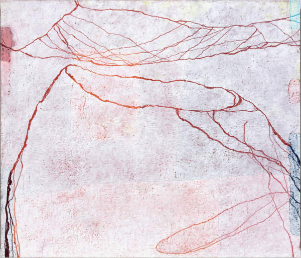 Paco Knöller H440, 2017 Oil crayon and lacquer on wood 140 x 163 x 6 cm 55 1/8 x 64 1/8 x 2 3/8 in