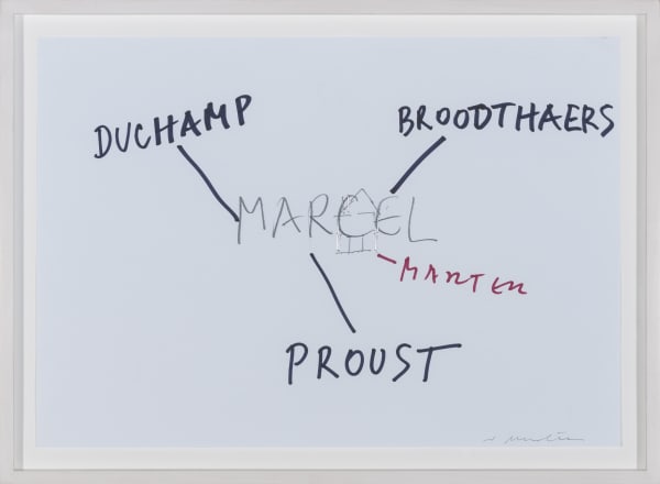 Vlado Martek 4x Marcel, 2012 paper , pencil , felt-tip-pen , staples 29.5 x 42 cm 11 9/16 x 16 8/16 ins