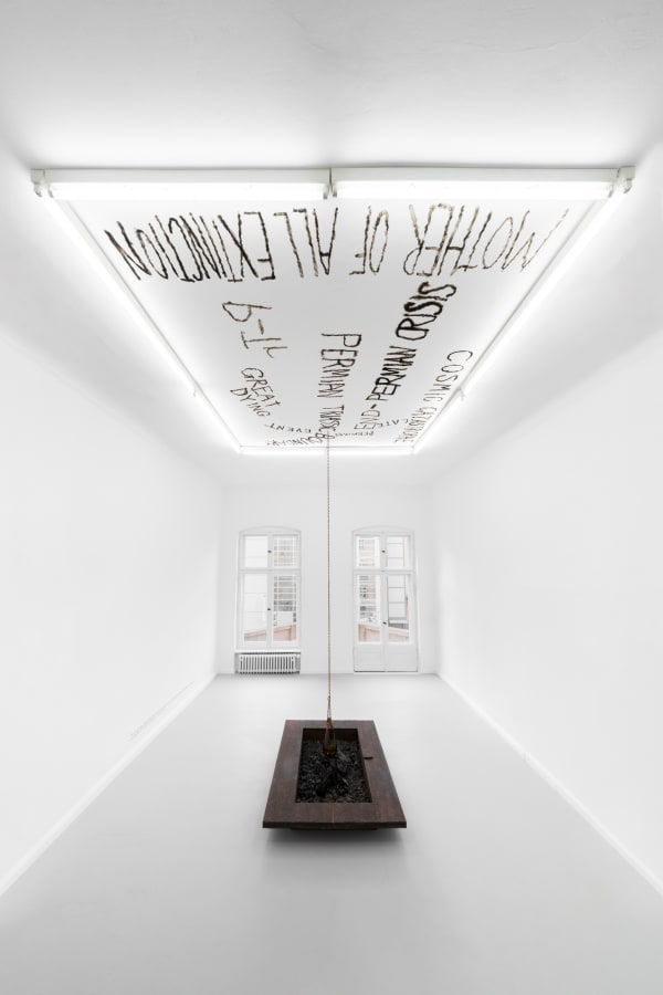 Maria Loboda, “The air was hazy, mellow and saturated with the smell of scorched honey and cold ash swirling together… [missing text] … take the air or dust: to disappear. [missing text]” , 2025