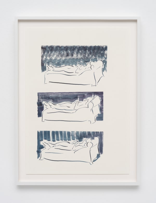 Cosima zu Knyphausen Untitled, 2021 Ink on paper Paper size: 29.7 x 21 cm | 11 3/4 x 8 1/4 in Framed dimensions: 34 x 25.3 x 2.2 cm | 13 3/8 x 10 x 7/8 in