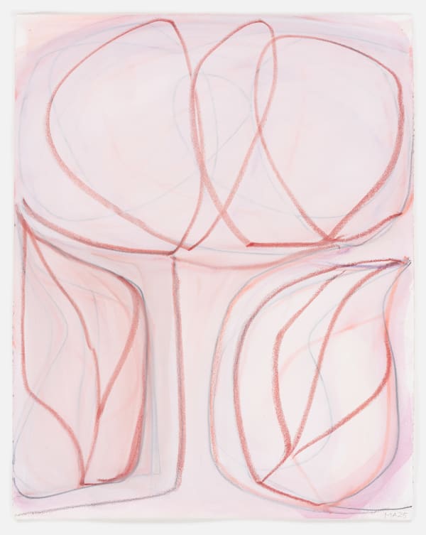 Marina Adams 24x19_12, 2025 Pencil, crayon and acrylic on paper Paper size: 62.2 x 48.6 cm | 24 1/2 x 19 1/8 in Framed dimensions: 71.6 x 58 x 3.5 cm | 28 1/4 x 22 7/8 x 1 3/8 in